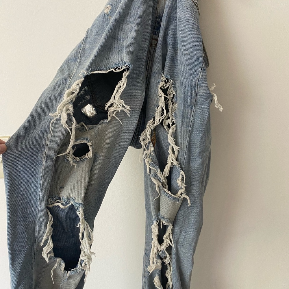 Urban Outfitters High Waist Denim Ripped Jeans